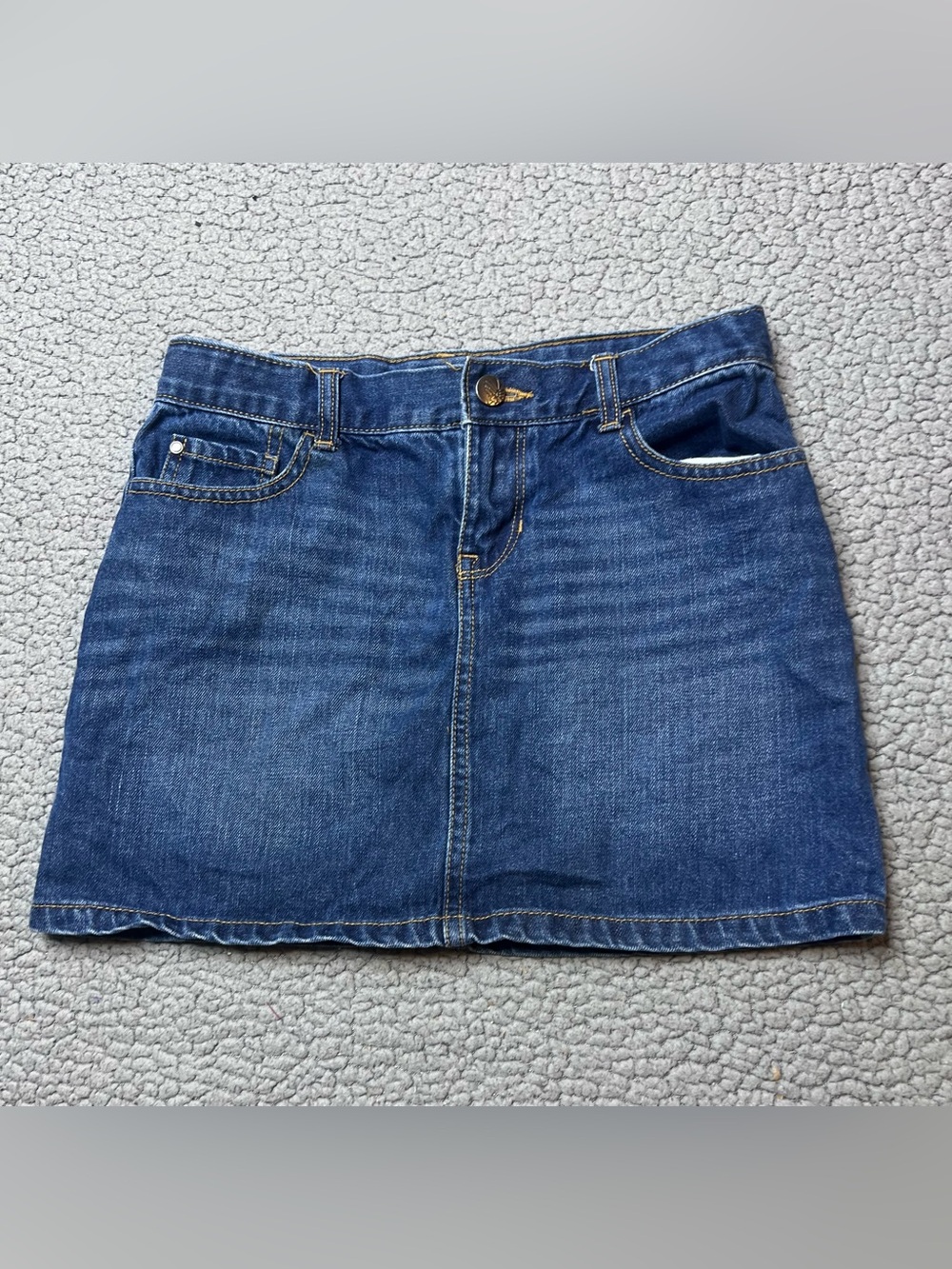 Children’s Place Denim Skirt Little Girls Size 12 Dark Wash Jean Skirt